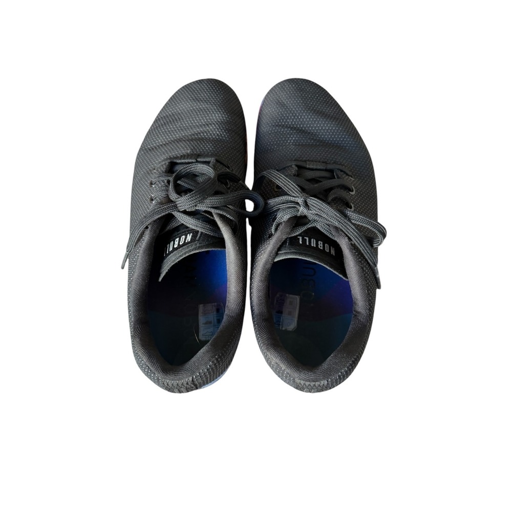 NOBULL Trainers Cross Training Shoes Mens 9 Womens 10.5 Black Unique Sole Design - Picture 4 of 9